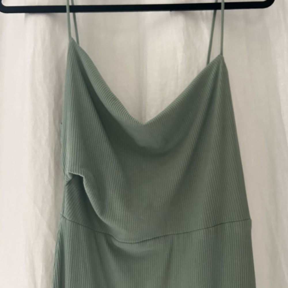Hello Molly Green Ribbed Dress